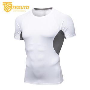 Men's Lightweight Breathable Quick Dry <b>Compression</b> T-Shirt for Gym Yoga Fitness Summer Sports-<b>Short</b> Sleeve Active Wear - Product Image 4
