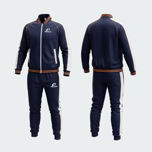 Meilleures ventes de vêtements décontractés, survêtements en gros, qualité supérieure, survêtement personnalisé à fermeture éclair de style hip-hop pour hommes - Product Image 1