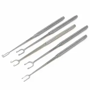 High Quality Stainless Steel Joseph Skin Hook Set of 4 Pieces Double Sharp Prongs by khizri