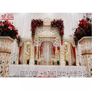 Decoración de Boda de Lujo, Mandap de Bollywood para Maharani, Gran Mandap Indio para Bodas, Mandap de Bollywood de FRP, Decoración de Boda Única, Mandaps de Jodha Akbar - Product Image 1