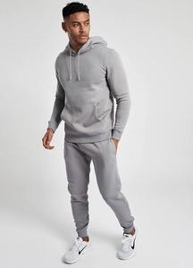 Fabricants Vente en gros Ensemble de survêtement à capuche en polaire pour hommes gris vierge personnalisé et ensemble de pantalons de survêtement assortis - Product Image 4