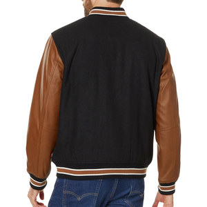 Stylish Varsity Jackets Breathable Crew Neck Collar Customized Logo Printing Full Sleeves CollegeBaseballjacket for men - Product Image 5