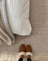 Tapis de couloir tressé en jute naturelle lavable, fait main, à poils coupés, pour intérieur, extérieur, décoration de maison de style farmhouse et utilisation automobile