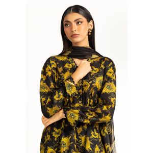 IUSTKSD-1054 Conjunto de 3 Piezas Casual con Cuello en V, Manga Larga, Corte Holgado, Estampado Floral, Transpirable, para Verano - Product Image 2