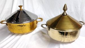 หม้อแก้วใส่อาหารสีทองสีเงินคุณภาพระดับพรีเมียมเครื่องอุ่นอาหารหลากปริมาณจากภาชนะทนไฟขนาดครึ่งลิตรสำหรับใช้ในบ้าน - Product Image 4