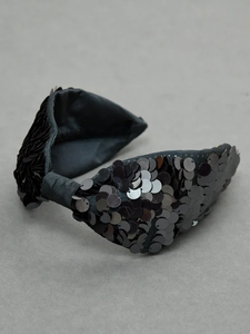 Handmade Designer Fabric Hairband with Ribbon for <b>Women's</b> Luxury Baby Shower Lightweight Accessory - Product Image 2