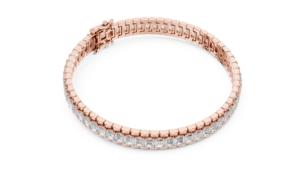 Pulsera de Tenis de Oro Sólido de 18K con Certificación VDS IGI, Diamantes de Corte Esmeralda de Lujo, Regalo para Ella, Diamantes CVD Cultivados en Laboratorio, 29.9g - Product Image 4