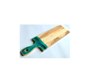 Tabla para quesos, tabla de cortar de resina y madera, tabla para servir verduras/queso, Láser de madera, bloques de logotipo de madera personalizados, embalaje de piezas - Product Image 1