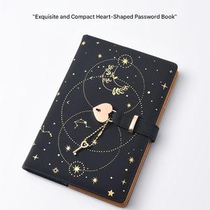 Cuaderno de Cuero PU con Estampado de Cielo Estrellado - Cuaderno Personalizado con Logotipo La opción ideal para tomar notas. (Un Cuaderno Adorable) - Product Image 2