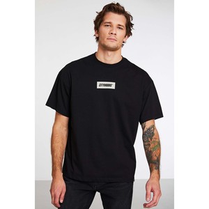 T-shirt surdimensionné pour homme GRIMELANGE Invention, 100% coton biologique, imprimé texturé épais - Product Image 3
