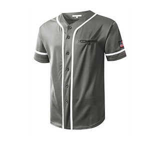 โรงงานผลิตเสื้อเบสบอลสีแดง,เสื้อเจอร์ซีย์สีแดงทำจากพารากอนข้อเสนอใหม่ปีแผนเปล่าสีทึบ - Product Image 2