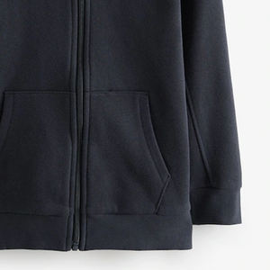 Sweat-shirts à fermeture éclair avec impression de logo personnalisée de haute qualité, couleur unie pour un confort optimal, manches longues avec capuche réglable - Product Image 4