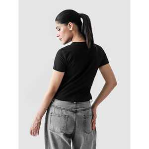 Camiseta Casual para Mujer Batwoman, Cuello Redondo, Manga Corta, Estampado Frontal Detallado, Tela Jersey Transpirable, Cómoda y Elegante - Product Image 3