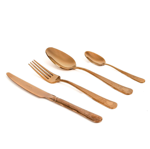 Ensemble de couverts minimalistes en métal de 24 pièces, couverts design pour mariages, affaires, caractéristiques durables, cadeaux indiens - Product Image 5