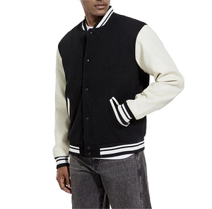 Veste universitaire personnalisée style bombardier avec broderie mode streetwear pour hommes et femmes - Product Image 4