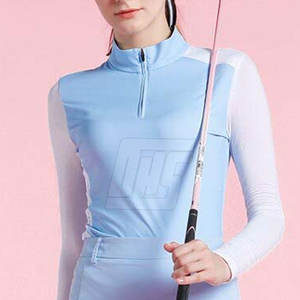 Tenue de golf pour femmes, haut polo et jupe en tissu extensible, confortable pour la pratique quotidienne et les jeux de club - Product Image 3