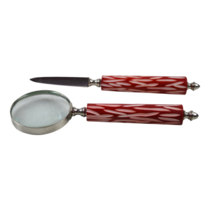 Loupe en métal d'arrivée fraîche Conceptions acryliques et loupe de finition plaquée pour la lecture de livres Guide de carte Designer - Product Image 4