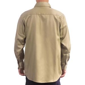 Combinaison de travail professionnelle haute visibilité 100% coton, résistante aux arcs électriques, de qualité industrielle, pour les travaux de terrain, taille américaine et européenne FR - Product Image 4