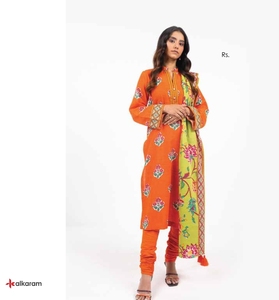 Ssumaira Premium 3PC Set Digital Printed Khaddar Dress 2017 Studio Incluye Khaddar Shirt Dupatta Dyed Trouser Indian - Product Image 3