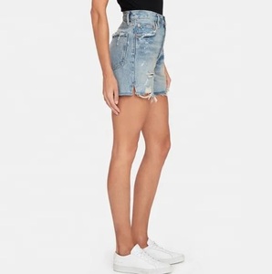Venta al por mayor precio barato pantalones cortos de las mujeres pantalones cortos de mezclilla de las mujeres de encargo de la vendimia rasgado por encargo de las mujeres de mezclilla - Product Image 3