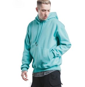 Custom Logo Oversized Plain Pullover Hoodie 100% Cotton Autumn High Quality <b>Crewneck</b> Fleece Men - Product Image 5