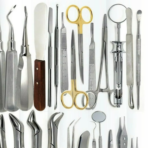 German 74 PCS Manual Stainless Steel Reusable Oral Dental Surgery Extracting Elevators and Dental <b>Pliers</b> Instrument Kit <b>Set</b> - Product Image 2