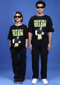 T-shirt de luxe à imprimé urbain surdimensionné pour hommes et femmes Logo personnalisé et graphique 100% vêtements quotidiens en coton - Product Image 3