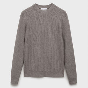 Suéter de moda de punto de los hombres para la venta al por mayor de venta superior de manga larga de tela suave ligera suéteres de los hombres - Product Image 3