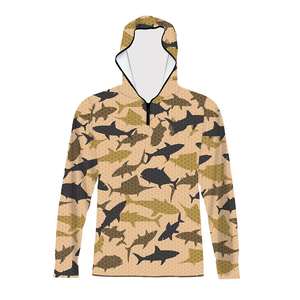 Sudadera con Capucha de Pesca de Manga Larga de Microfibra de Alta Calidad, Lisa, Protección UV, Secado Rápido, Transpirable - Product Image 1