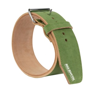 Cinturones de levantamiento de pesas de una sola punta, cuero de vaca personalizado, resistente, soporte trasero para gimnasio, cinturón de entrenamiento, equipo de seguridad para Fitness - Product Image 2