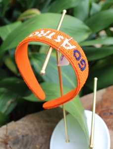 Diadema con Letras Bordadas con Cuentas Personalizada, Hecha a Mano, para el Día del Partido, Tocado de Lujo con Bordado de Cuentas para Mujeres y Niñas - Product Image 4