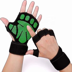 Breathable Leather Gym <b>Gloves</b> For Workout Fitness Training <b>Weight</b> Lifting Unisex Half Finger Sports Competition <b>Gloves</b> Quality - Product Image 1