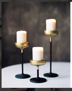 Portavelas de Metal hecho a mano para decoración de velas, mesa de comedor, sala de estar, hoteles, fiestas, bodas y eventos especiales - Product Image 6