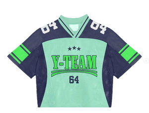 เสื้อฟุตบอลอเมริกันแบบระเหิดเสื้อครอปทีมออกแบบได้ตามต้องการ - Product Image 2