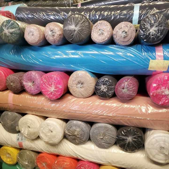 Korean ITY Fabric Polyester P/D Plain Dyed Solid Fabric Polyester Spandex Best Quality for Dress Polyester Fabric Textile
