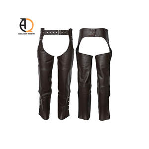Chaps d'équitation en cuir de vache véritable, personnalisation en couleur et en taille acceptée - Product Image 1