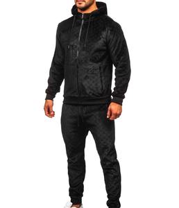 Customized Logo Unisex Winter <b>Tracksuit</b> Quick Dry Long Sleeves <b>Velour</b> Fabric Eco-Friendly Breathable Casual Fashion Wear - Product Image 4