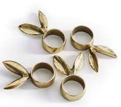 Anneau de serviette rond classique vintage en finition or de haute qualité pour la décoration de la maison et les fêtes d'anniversaire - Product Image 3