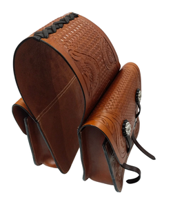 Sacs de selle de saut équestre en cuir véritable de haute qualité usinés à la main vêtements d'équitation occidentale pour chevaux - Product Image 5