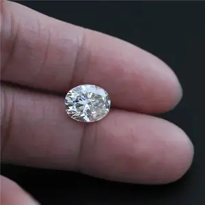 Laboratório crescido diamantes soltos diamantes oval 1-2ct, certificado hpht cvd polimento vvs atacado joias bucadores sintéticos preço por carat