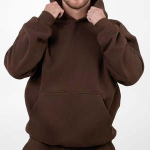 Sweat à capuche pour homme en coton biologique avec poches en polaire Pull pour homme Sweat à capuche unisexe surdimensionné Sweat-shirt personnalisé avec capuche - Product Image 4