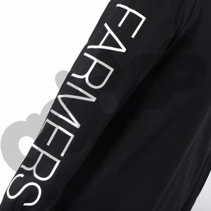 Venta caliente de alta calidad al por mayor tasa de hombres 100% algodón suelto ajuste impreso cuello redondo Camiseta malla manga larga Camiseta para hombres - Product Image 3