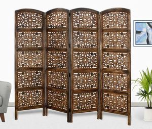 Pared divisoria de madera decorativa vendedora caliente para sala de estar y sala de dibujo en diseño moderno - Product Image 3