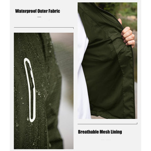 Chaqueta Impermeable de Senderismo con Capucha, Ligera, Informal, para Exteriores, de Alto Rendimiento, Traje Impermeable con Capucha para Hombre - Product Image 2