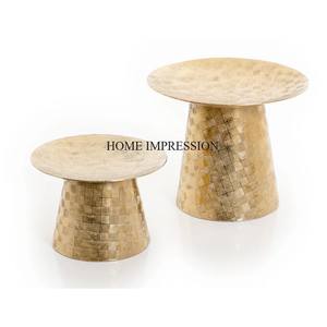 ลวดโลหะชุบทองเกรดสูงทำให้รอยัลดูงานแต่งงานและวิลล่าปาร์ตี้อาหารที่เสิร์ฟบนโต๊ะถาดโลหะ - Product Image 4