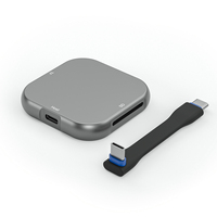 Lector de Tarjetas Magnéticas 2025, SD USB C 2 en 1, Cargador Externo Múltiple con Adaptador de Lector de Tarjetas de Memoria para Teléfono y Portátil
