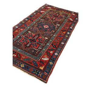 พรมขนสัตว์ถักมือสีเบจน้ำตาลลายเรขาคณิต Kiaan สำหรับห้องนั่งเล่น รุ่น Paem-282 ขนาดใหญ่ เหมาะสำหรับตกแต่งทางเดิน - Product Image 2