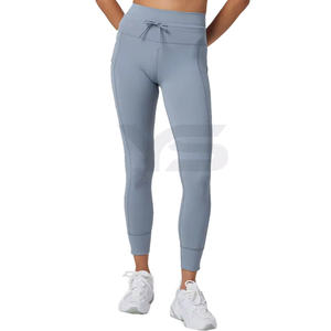Mallas deportivas ajustadas con estampado personalizado 2024, pantalones de Yoga para gimnasio Anti-UV de alta calidad para mujer, mallas deportivas Push-Up para el sudor - Product Image 2