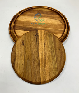 Bandejas de Servir de Madera de Teca Ecológicas con Logotipo Personalizado |   Fabricante de Vietnam - Product Image 4
