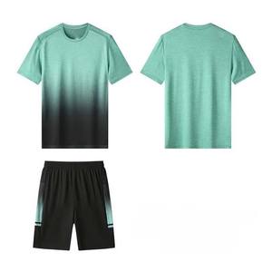 Hommes coton course personnalisé hommes short ensemble en gros 2025 nouvelle mode Logo personnalisé vêtements de sport d'été chemise et short - Product Image 6